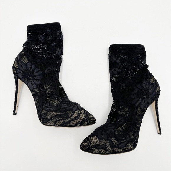 Dolce & Gabbana Lace Ankle Stretch Booties - Picture 3 of 15